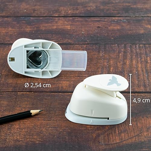 Perforatrice à motif de mariage A689945-5 motifs : colombe, anneaux, rose, verre, cœur, plastique - Blanc - 2,54 cm - Nail Gallerys