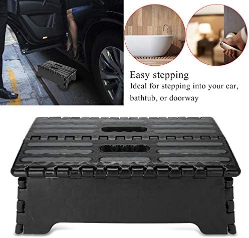 Marchepied Pliable Antidérapant Tabouret Pliant en Plastique Marche Pied Multiusage Capacité de de 300 LB avec Poignée de Transport pour Cuisine Salle de Bain Salon Camping - Nail Gallerys