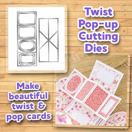 Ensemble De Matrices De Découpe Pop-up Twist ， Outils De Gaufrage Faits à La Main Pour La Carte D'anniversaire En Papier De Scrapbooking à Faire Soi-même - Nail Gallerys