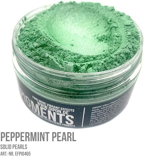 DIPON Pigment à effet nacré - Couleur menthe nacrée - Pigment pour résine époxy - Pour peinture de voiture, nail art, aquarelle, cosmétique - Nail Gallerys