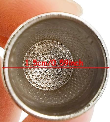 CAILI 20 Dés à Coudre en Métal Argenté, Dés à Coudre Vintage, Petits Outils Couramment Utilisés pour Coudre à La Main, pour Travaux Manuels - Protection des Doigts - Nail Gallerys