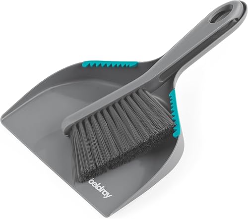 Beldray Anti-Bac Ensemble Balayette et Pelle – Nettoyage sans Rayure, Balai à Main avec Pelle, Poils Doux Traitement Phosphate d'argent, Ramasse Poussière, Poils d'animaux, Miettes & Saleté - Nail Gallerys