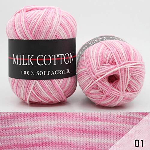 YAMEE Fils à Tricoter en Acrylique Multicolores Lot de 6 pelotes*50g - laine à tricoter Multicolore par cher - Avec 3 crochets, 2 aiguilles, 10 * cercle de comptage coloré - Nail Gallerys