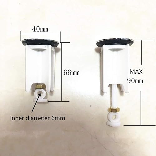 Bouchon d'évier Universel, Bouchon de vidange 40 mm, réglable en Hauteur, en Laiton, Caoutchouc, Plastique, antirouille et étanche, pour Salle de Bain, éviers de Maison, bidets. - Nail Gallerys