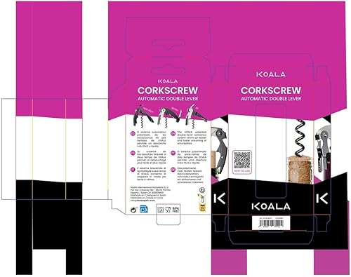 Koala Spain Tire-bouchon rétro à deux temps, imprimé flamant rose - Nail Gallerys