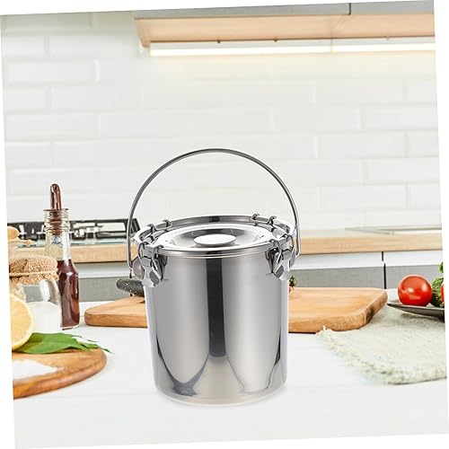 ULTECHNOVO Seau Scellé Inoxydable Pour Cuisine Pour Stockage Huile Lait Et Autres Aliments Et Élégant - Nail Gallerys