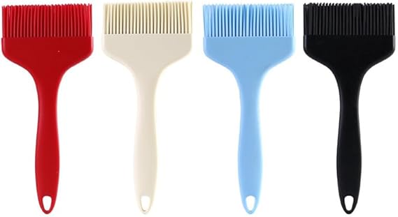 Grand pinceau à pâtisserie en silicone – Résistant à la chaleur – Brosse à badigeonner extra large – Passe au lave-vaisselle pour cuisiner, cuire, griller, et étaler l'huile, le beurre, la sauce - Nail Gallerys