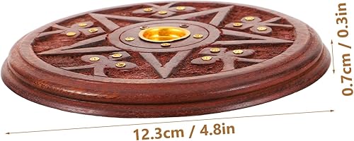 HAMPPLIES Bouche d' du brûleur d' en Bois brûleur d' Suspendu Porte- des bâtons Titulaires Ornement de brûleur Porte-bâtonnets parfumés poele a Bois Brun - Nail Gallerys