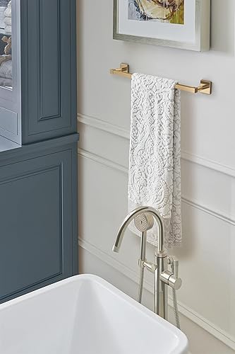 Amerock Barre Porte-Serviettes | 457 mm | Bronze Champagne | Appoint | Porte-Serviettes | Matériel de Bain | Accessoires de Salle de Bain - Nail Gallerys