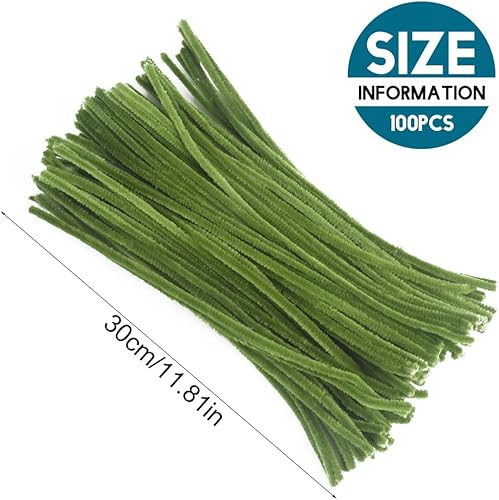 LQIOACU cure pipe,cure-pipe,fil chenille,100 pièces pour les projets de bricolage, la fabrication de cadeaux, les décorations de vacances - Nail Gallerys