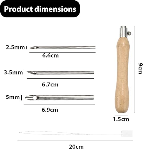 NIYATA Punch Needle Aiguille, Aiguilles à Poinçonner Portable,avec 3 Aiguilles,Aiguille Punch Needle Reglable,Pour Le Tricot de Bricolage,La Broderie - Nail Gallerys