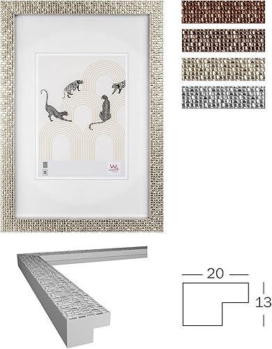 walther design Mosaic NV040S Cadre Photo, 30 x 40 cm, Argenté - Nail Gallerys