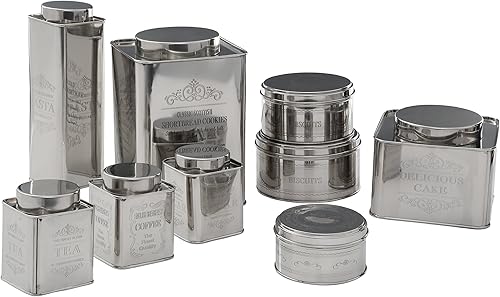 Premier Housewares Boîte à pâtes en Acier Inoxydable Chai - Nail Gallerys