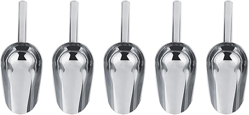 10 pièces Pinces à Glace, Pelle à Glace cuillère à Bonbons Pinces à Glace et cuillères en Acier Inoxydable Pinces cuillères à Bonbons pour cuillère de Service de Buffet de Bonbons (10 * Pelle) - Nail Gallerys