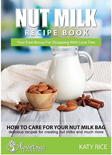 Sac à Lait de Noix Premium, EBook de Recettes Inc, Sac à lait végétal, Smoothies, Réutilisable 10'x12' - Nail Gallerys