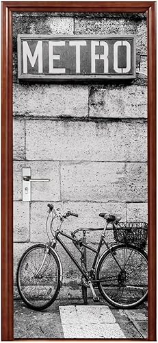 A.Monamour Sticker Porte Autocollant Poster De Porte 3D Chien Husky Sur Le Thème Des Animaux De Neige Vinyle Affiche De Porte Sticker Mural Papier Peint Art Décor 77 x 200 cm - Nail Gallerys