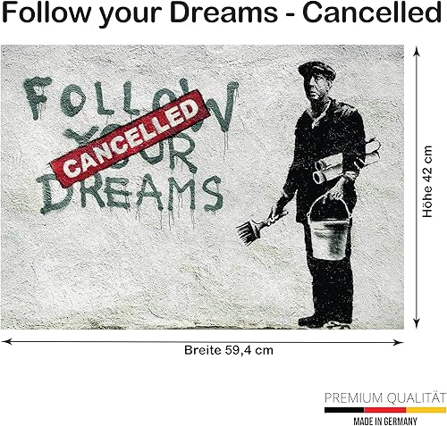 Lineo Affiche Singe avec Casque - Art Moderne 60 x 42 cm Street Art Graffiti Poster Mural Loft Salon (Singe avec des écouteurs) - Nail Gallerys