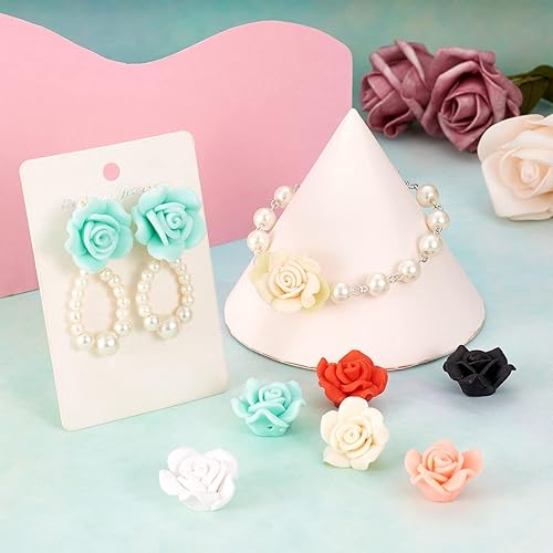 Boutigem Lot de 200 perles en argile polymère faites à la main - Jolies fleurs et fruits - Perles en vrac pour fabrication de bijoux - Nail Gallerys