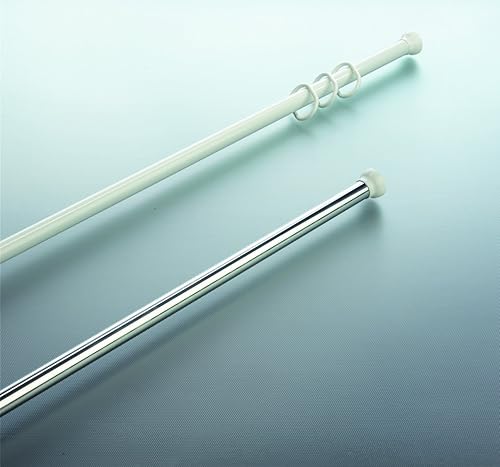 Spirella Barre Tringle pour Rideau de Douche ou Baignoire Extensible sans perçage en Alu Magic 125-220cm Blanc - Nail Gallerys