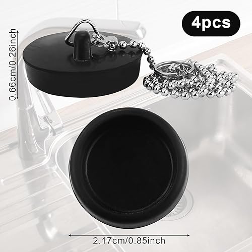 Lot de 3 bouchons de vidange universels en acier inoxydable avec crochet pour évier de cuisine, salle de bain - Nail Gallerys