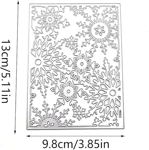 Découpes de Flocon de Neige,Scrapbooking dies de decoupe,Matrices de Découpe en Métal 3D pour Bricolage Album Papier Carte Craft - Nail Gallerys