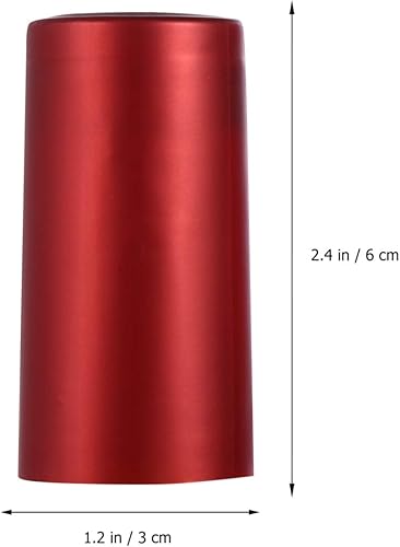 Toddmomy 100 Pcs Rétractation de Vin Capsules Rétractables à La Chaleur des Manches de Refroidissement du Vin pour Les Manches à Usage Professionnel Et à Domicile (Vin Rouge) - Nail Gallerys