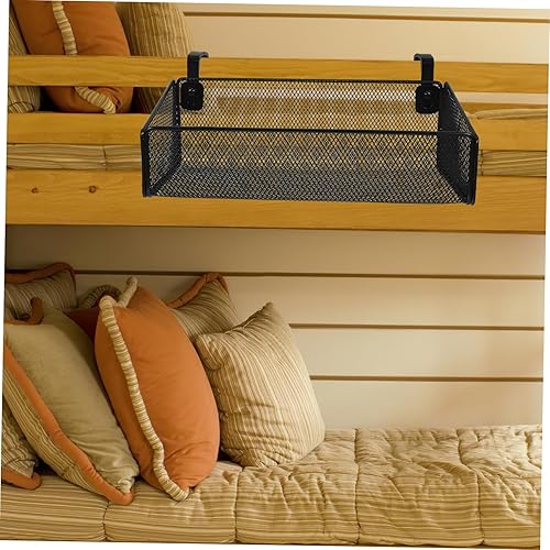 PRETYZOOM Organisateur de Chevet Suspendu Panier de Rangement Support Téléphonique pour Lits Superposés Chambres Étudiants Noir - Nail Gallerys