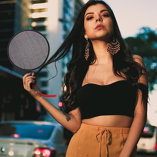 Ipetboom Lot De 2 Éventails Ronds Pliables Petits Éventails Ronds Portables À Main Éventails Pliables Pour Décoration De - Nail Gallerys