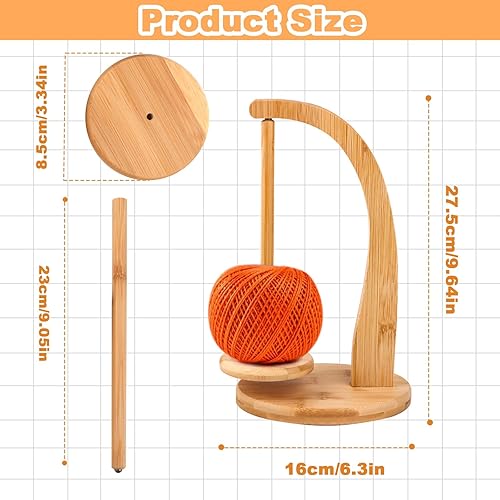 PBUSPU Pelote de Laine Rotation Dévidoir,Magnetischer Drehwollspender, Support de Pelote de Fil pour Tricot - Nail Gallerys
