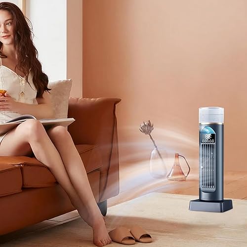 Ventilateur Colon De Chambre,6 Vitesses Ventilateur Sur Pied Silencieux | Oscillation 120 Degrés Pour Chambre Bureau Intérieur Extérieur - Nail Gallerys