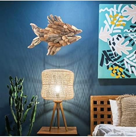 Poisson en Bois flotté 65x40cm - Décoration Murale - Nail Gallerys