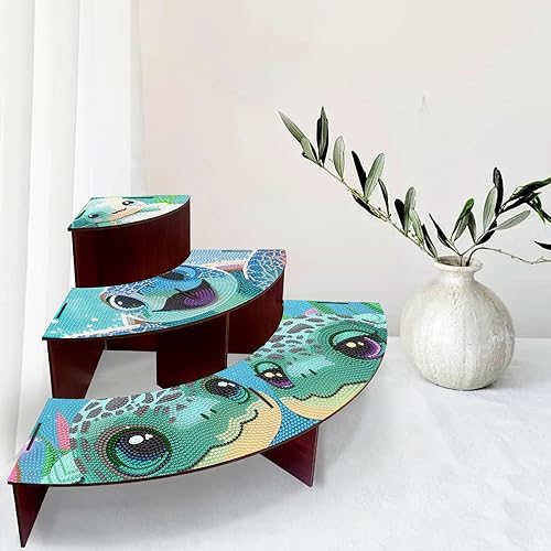 CXINLky Diamond Art Painting Étagère d'angle de table, 5D Diamond Art Bibliothèque, Étagère d'angle Étagère d'angle Cuisine Organisateur Étagère pour Cuisine Maison-02-Pilzhaus - Nail Gallerys