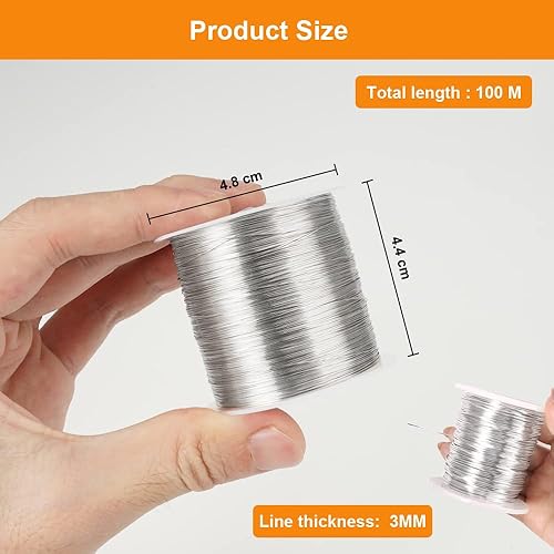Argent fil de Cuivre 0.3mm × 100m,Fil de Cuivre pour Bijoux Souple et Facile à Couper,fil Metal pour Bijoux pour les Colliers, les Boucles D'oreilles, les Bracelets,les Barrettes à Cheveux - Nail Gallerys