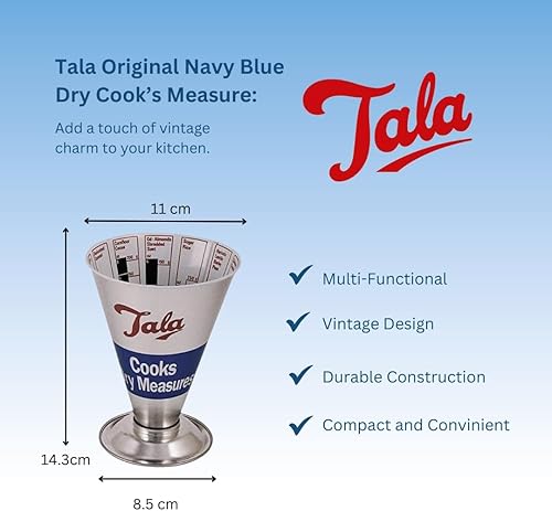 Tala Mesure de Cuisine Sèche Originals, Design Années 1960, Dimensions 11 x 11 x 14,5 cm - Nail Gallerys