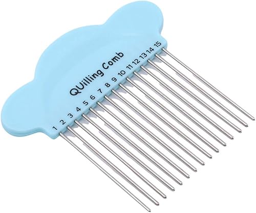 11 pcs nuage papier outil peigne quilling bricolage papier artisanat outil accessoire offre, 15 pins, bleu durable et Agréable et habile - Nail Gallerys