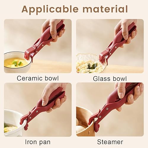 QOMJUFA Lot de 2 pinces pinces multifonctions anti-brûlure en silicone,pince isolante en silicone,pince anti-brûlure,pince anti chaleur pour isoler la chaleur et les brûlures - Nail Gallerys