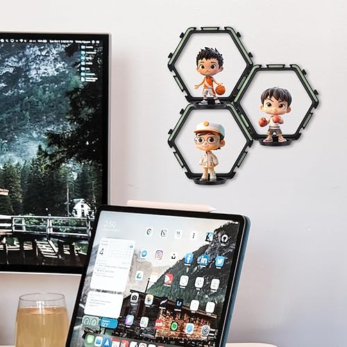 Luter 7pcs Présentoir Mural pour Funko Pop - Décoration, Collection, Vitrine, Étagères Flottantes pour Funko Pop - Nail Gallerys