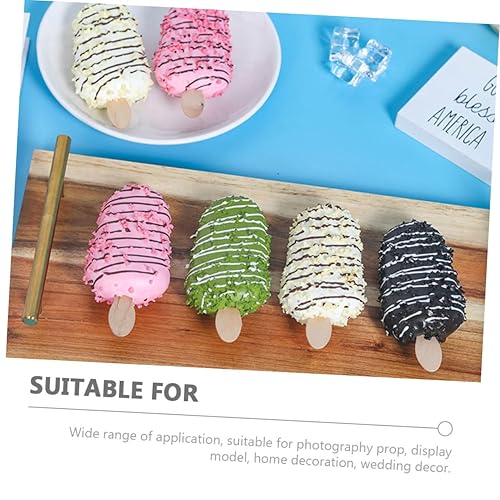 Housoutil 10 Pièces Modèle De Nourriture Maison De Jeu Accessoire De Photographie Dété Fausse Glace Fausses Décorations Alimentaires Glace Simulée Moule Aimant De Réfrigérateur Pvc Mariage - Nail Gallerys