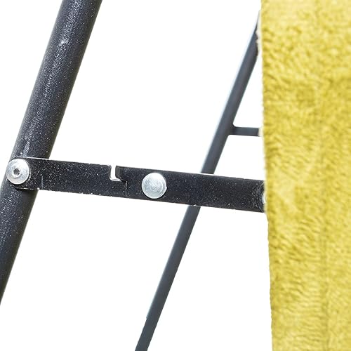 DRW Miroir sur Pied Moderne de Forme ondulée en Bois et Velours Vert 60 x 3,5 x 160 cm - Nail Gallerys