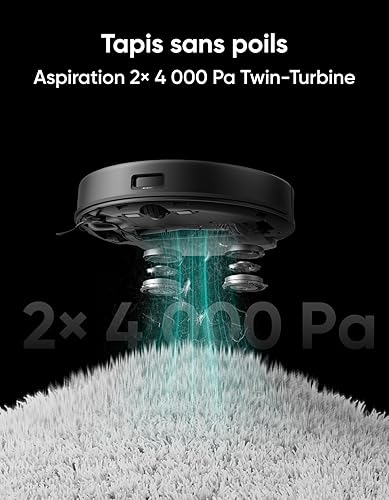 eufy Clean L60 Aspirateur Robot 2 en 1 avec serpillière, Aspiration Ultra-Forte de 5 000 Pa, Navigation Laser iPath™, pour Le Nettoyage en Profondeur des sols, idéal pour Les Poils, sols durs - Nail Gallerys
