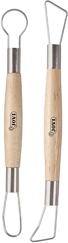 Jovi Lot de 2 Outils de modélisation, videurs pour Argile séchée à l'air (27RT) - Nail Gallerys