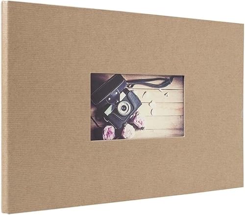 Panodia Album Photo Traditionnel Studio Kraft 60 Pages 180 Photos 10x15, 60 Pages, Dimensions totales : 232x342x26 mm - fabriqué en France - Nail Gallerys