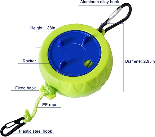 Lot de corde à linge, 10 m de portable, anti-enroulement, extensible, pour séchoir à linge, salle de bain, camping en plein air, extérieur, jardin ou voyage - Nail Gallerys