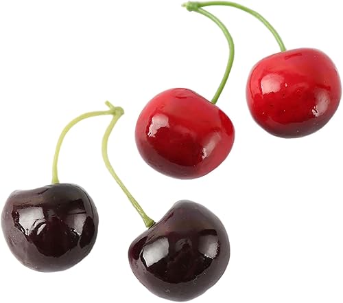Lot de 10 paires de cerises artificielles pour décoration de maison, 10 paires de cerises artificielles pour la cuisine - Nail Gallerys