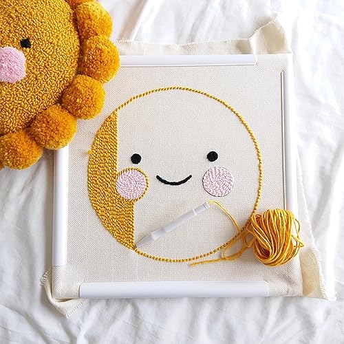 YOFAPA Cadre en plastique Q Snap pour point de croix, assemblage facile, parfait pour la broderie, le matelassage, la peinture sur soie - Nail Gallerys