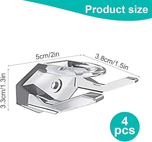 EIHI 4 Pièces Porte Casquette, Rangement Casquette, Range Casquette, Crochets de Chapeaux, Support Casquette, Porte Casquette Mural, Support Casquette Mural, Transparent, A - Nail Gallerys