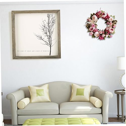 Couronnes de Porte, Fleurs artificielles Couronne de Pivoine, Couronne de Porte d'entrée, Couronne de Porte Florale pour décoration, Couronne Florale - Nail Gallerys