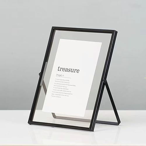 Tolldek Cadre photo 21 x 30 cm - Taille de la photo - Avec passe-partout horizontal - Rectangulaire - En métal - Pour photos, affiches, or rose - Nail Gallerys