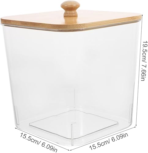 MUELODSIC Coffre De Rangement Buanderie Lessive Conteneur De Stockage Conteneur De Perles Parfumées Accessoires Et Organisation De Buanderie Organisateur Séchage Vêtements Transparent Bambou - Nail Gallerys