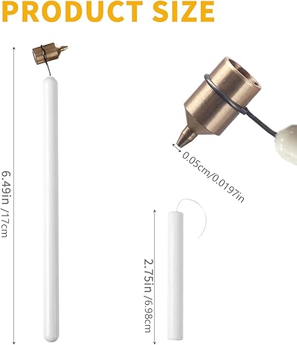 Biniveil 3pieces Pysanky Egg Kit | Pysanka Set Pen de dessin de cire chaude | Stylo applicateur de peinture à rédacteur fluide | Accessoires de peinture pour la coloration des œufs, dessin de l'art - Nail Gallerys